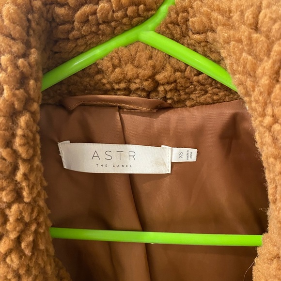 ASTR Teddy Shearling Moto Jacket, XS - Picture 2 of 8